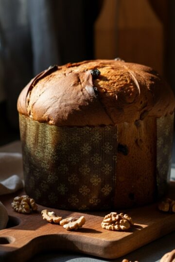 Panetone Caseiro Integral com Frutas Secas e Nozes
