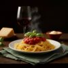 Macarrão com Molho de Tomate e Manjericão