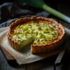 Quiche de Alho-poró com Massa Crocante